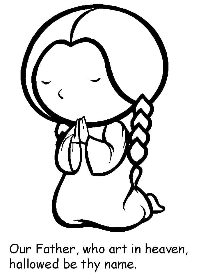 Prayer coloring pages