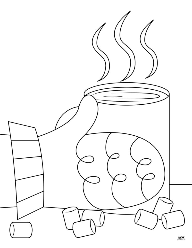 Mitten coloring pages templates