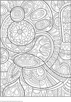 Fun funky coloring book treasury designs to energize and inspire mcardle thaneeya office products