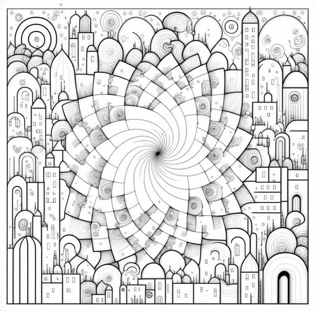 Midjourney prompts for coloring book pages