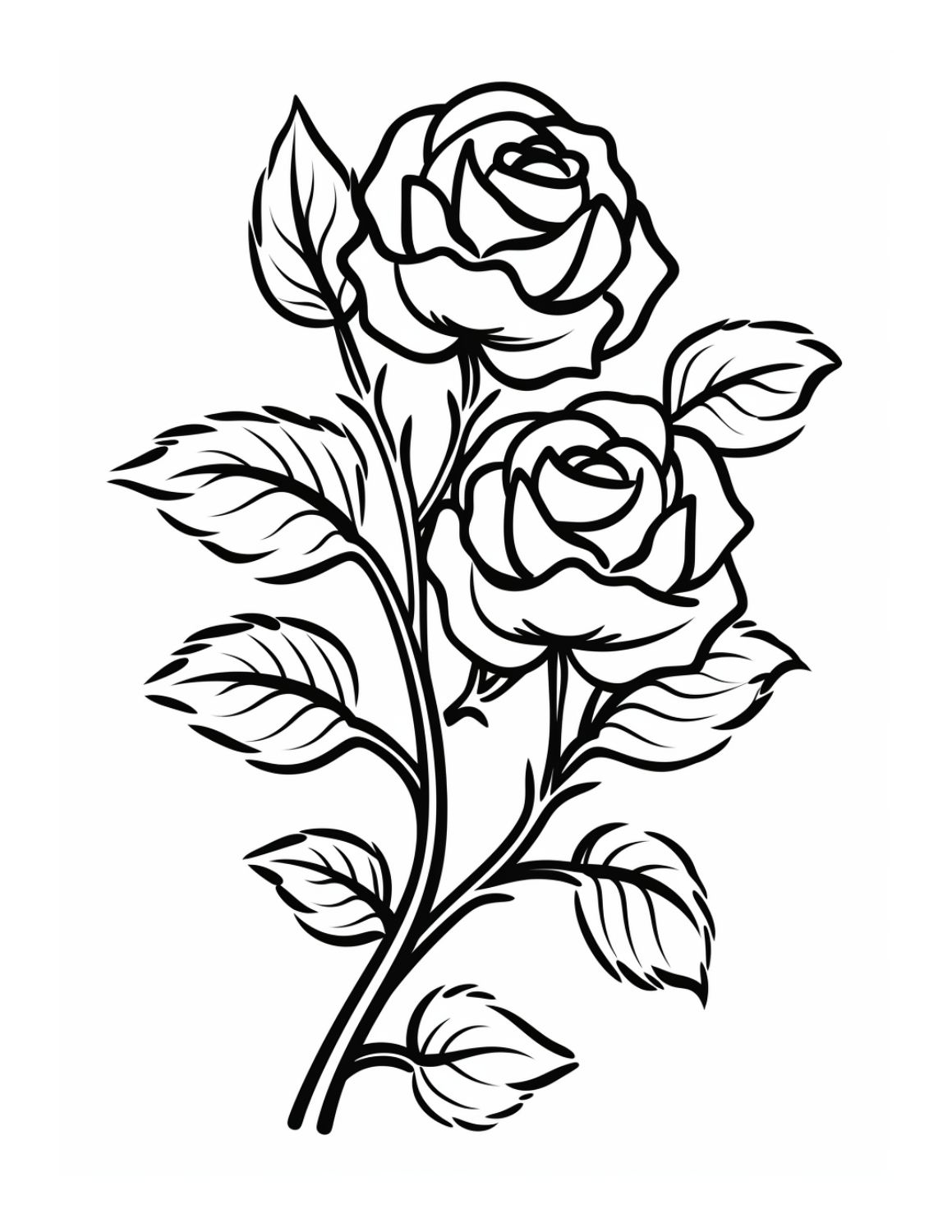 Free rose coloring pages for kids and adults to enjoy skip to my lou