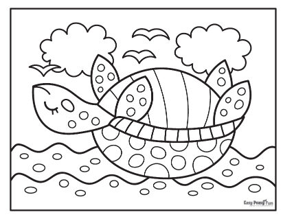 Turtle coloring pages