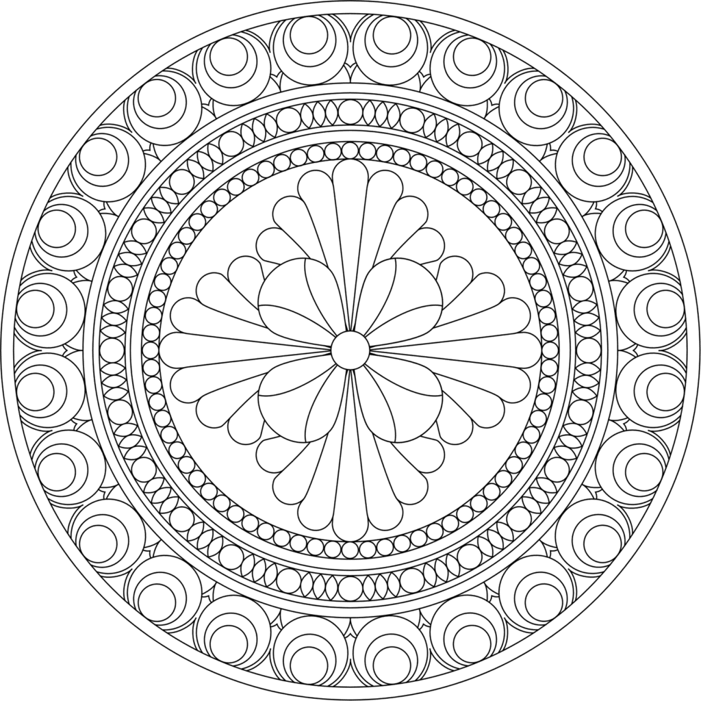 Mandala coloring pages for adults kids