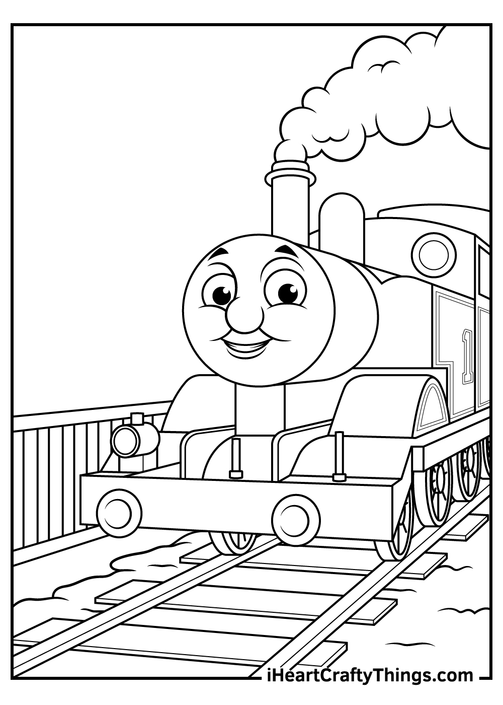 Thomas the train coloring pages free printables