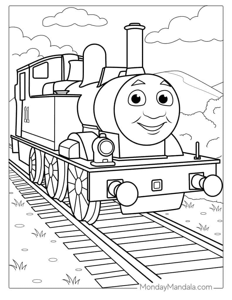 Thomas friends coloring pages free pdf printables