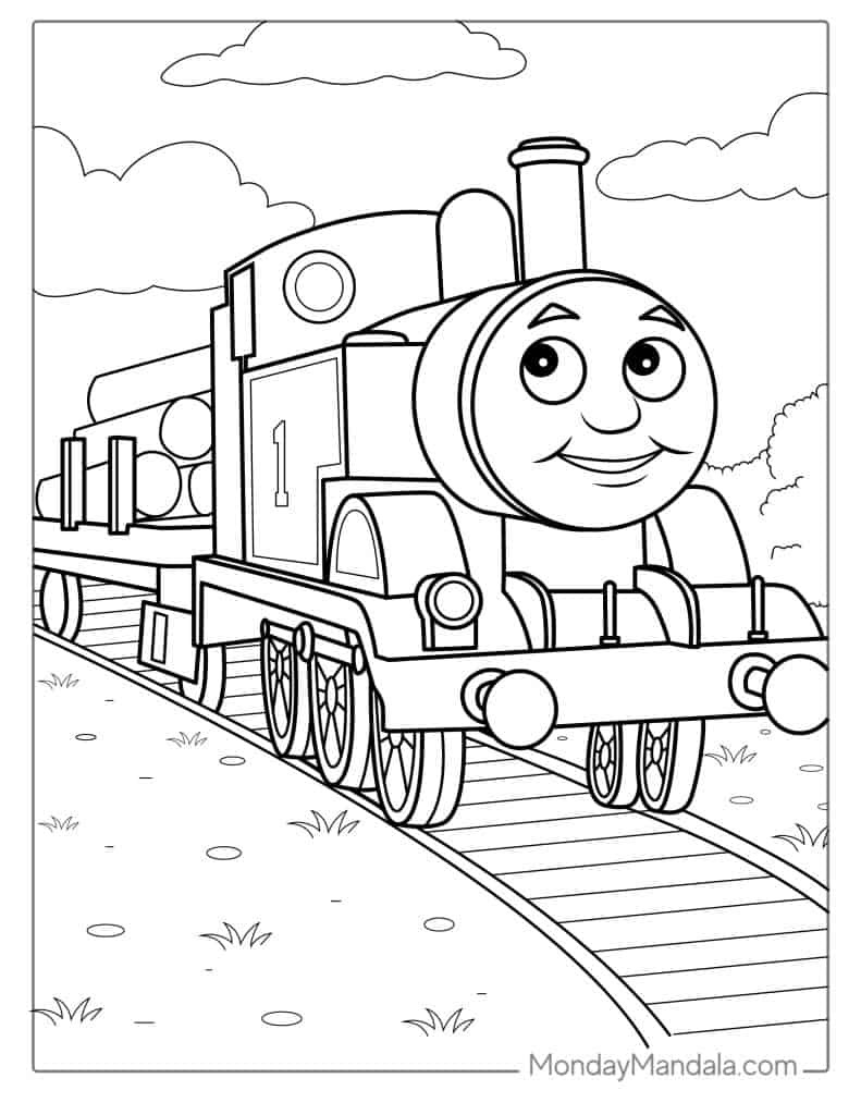 Thomas friends coloring pages free pdf printables