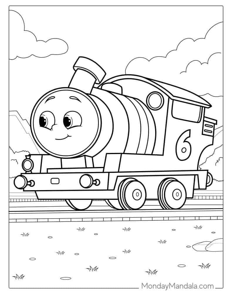 Thomas friends coloring pages free pdf printables