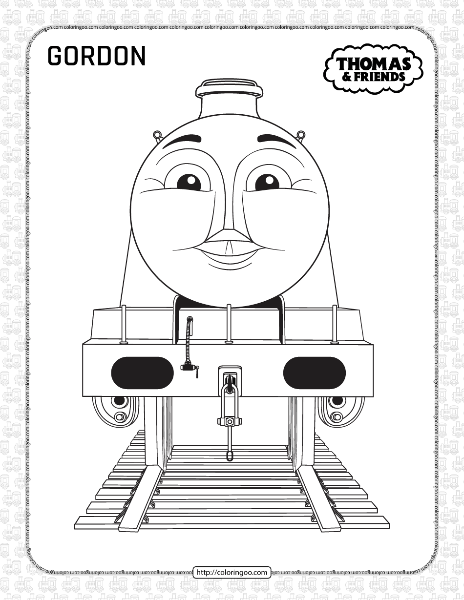 Printables thomas and friends gordon coloring page