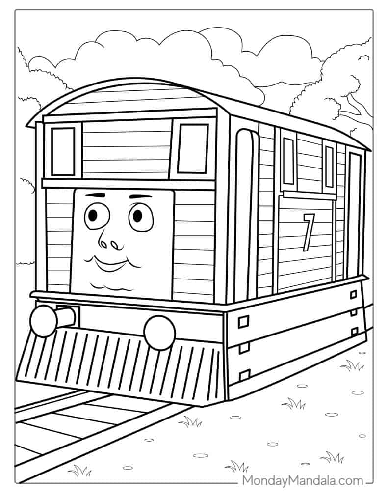 Thomas friends coloring pages free pdf printables