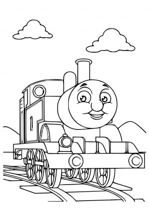 Free printable thomas the train coloring pages for adults and kids