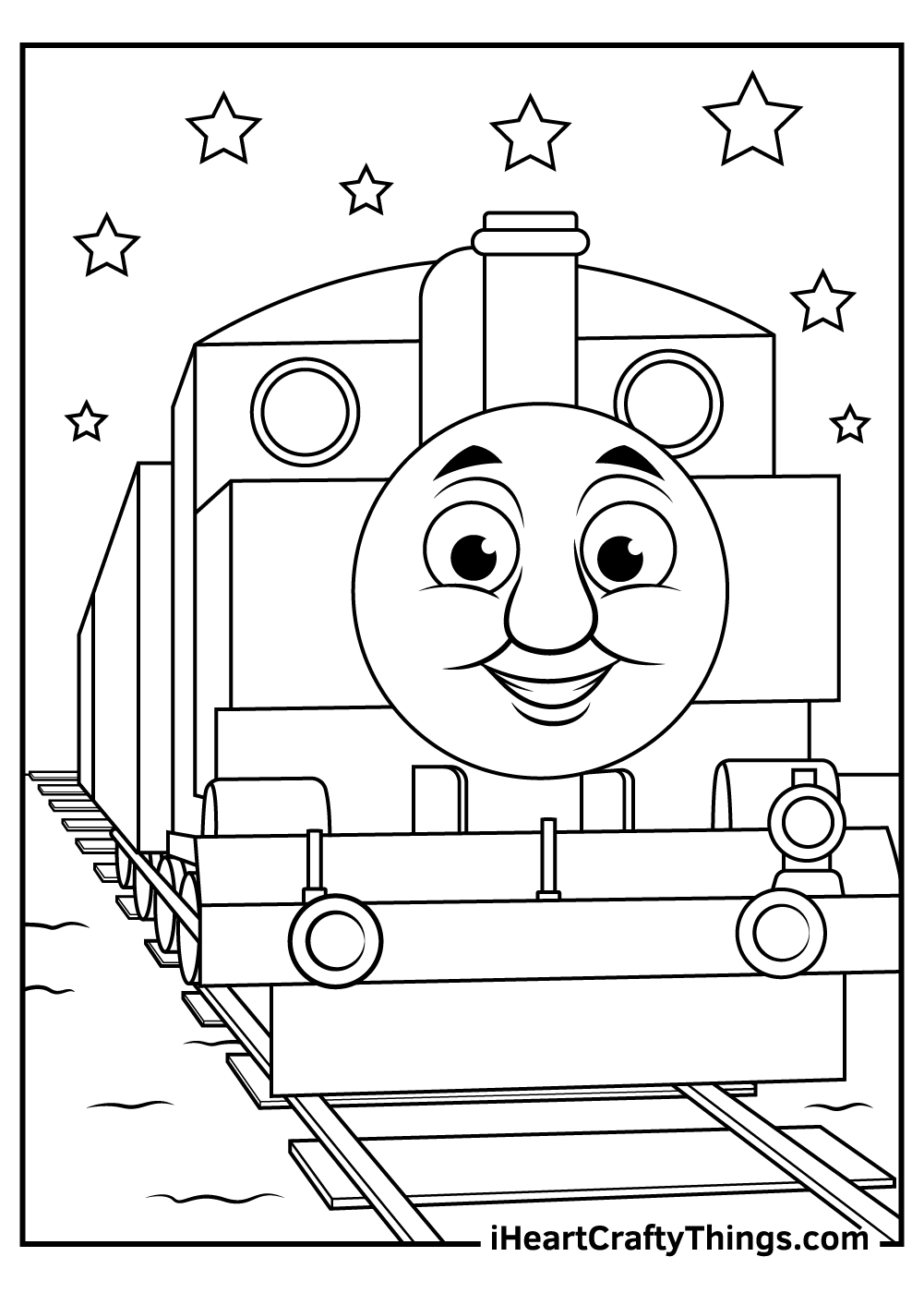 Thomas the train coloring pages free printables