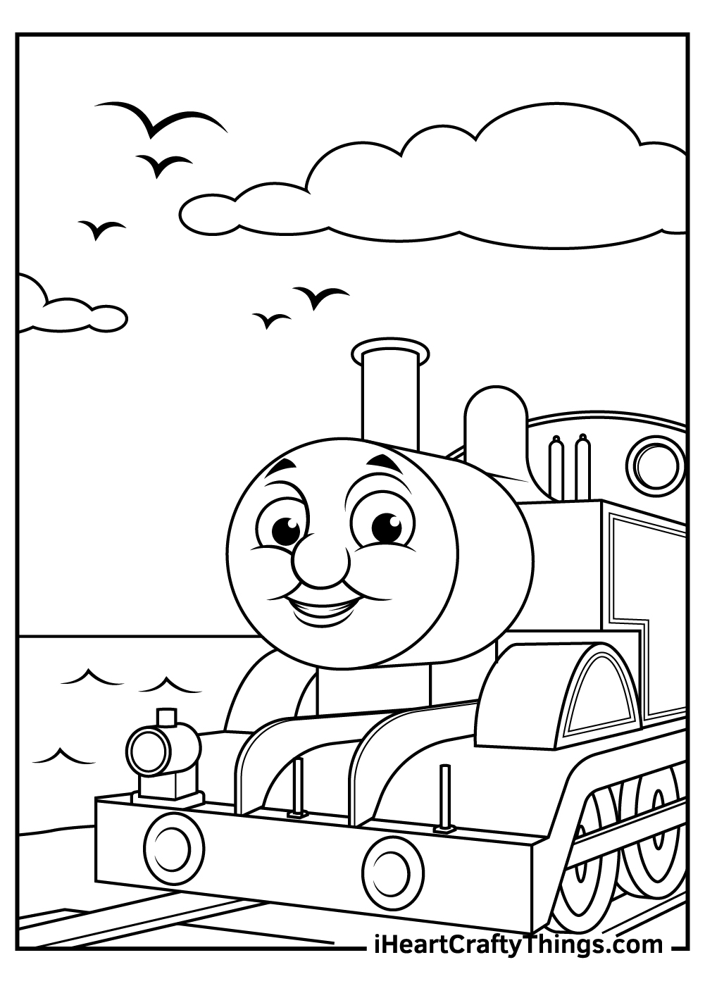 Thomas the train coloring pages free printables