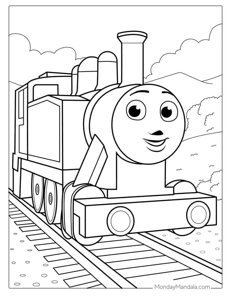 Thomas friends coloring pages free pdf printables