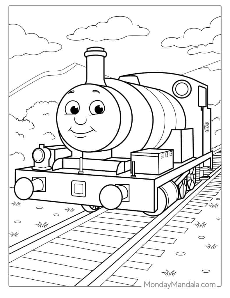 Thomas friends coloring pages free pdf printables