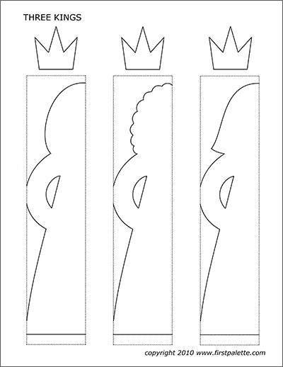 Three kings chain template free printable templates coloring pages