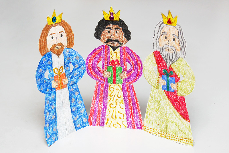 Three kings chain template free printable templates coloring pages