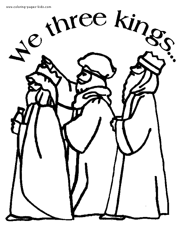 We three kings color page free printable coloring sheets for kids