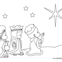 Three kings coloring pages