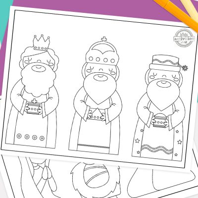 Baby jesus three wisemen christmas coloring pages kids activities blog