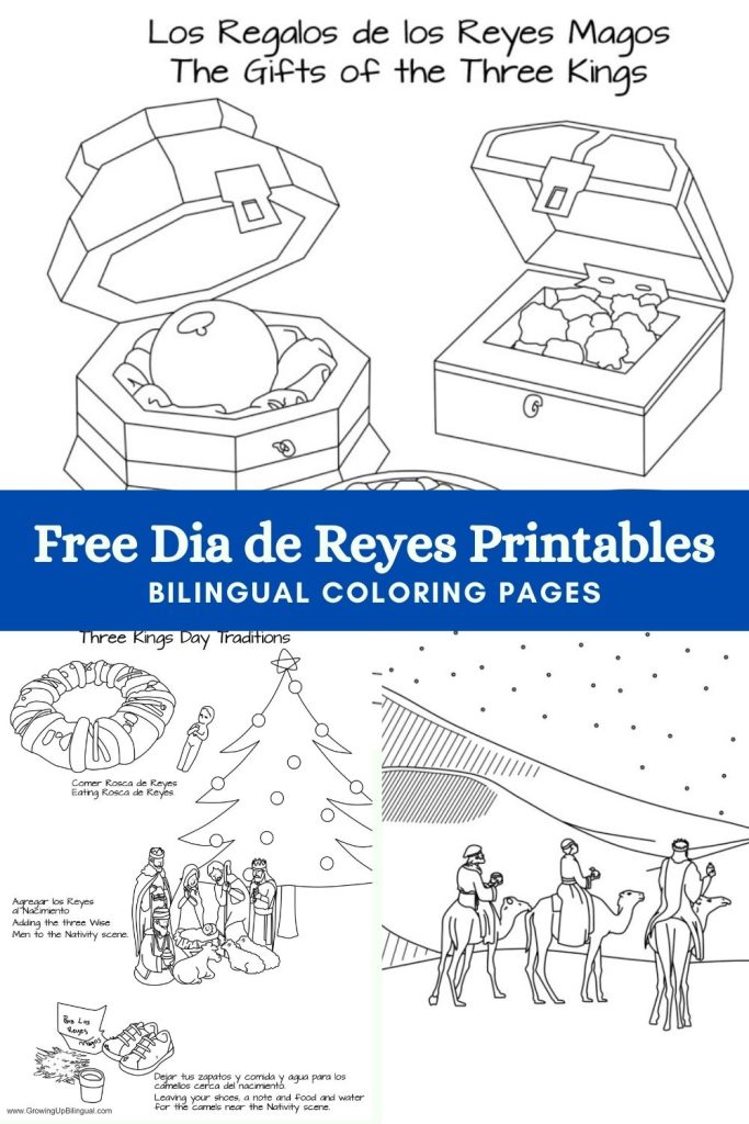 Dãa de reyes free coloring pages