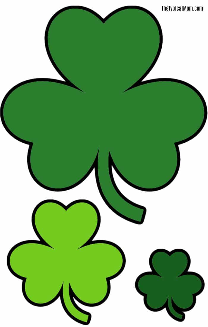 Free printable shamrock coloring pages