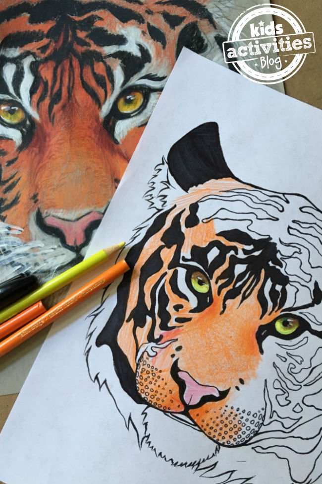 Tiger coloring pages for kids adults kids activities blog