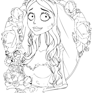 Corpse bride coloring pages printable for free download