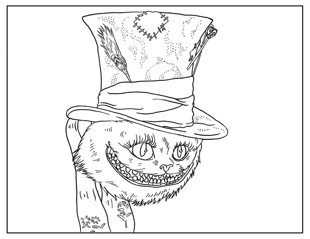 Free tim burton coloring pages