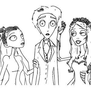 Corpse bride coloring pages printable for free download