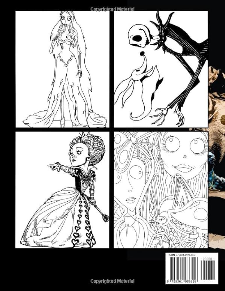 Ððð ðððððð coloring book wonderful characters coloring pages featuring gothic illustrations for all ages to color and unleash creativity owens brandon books