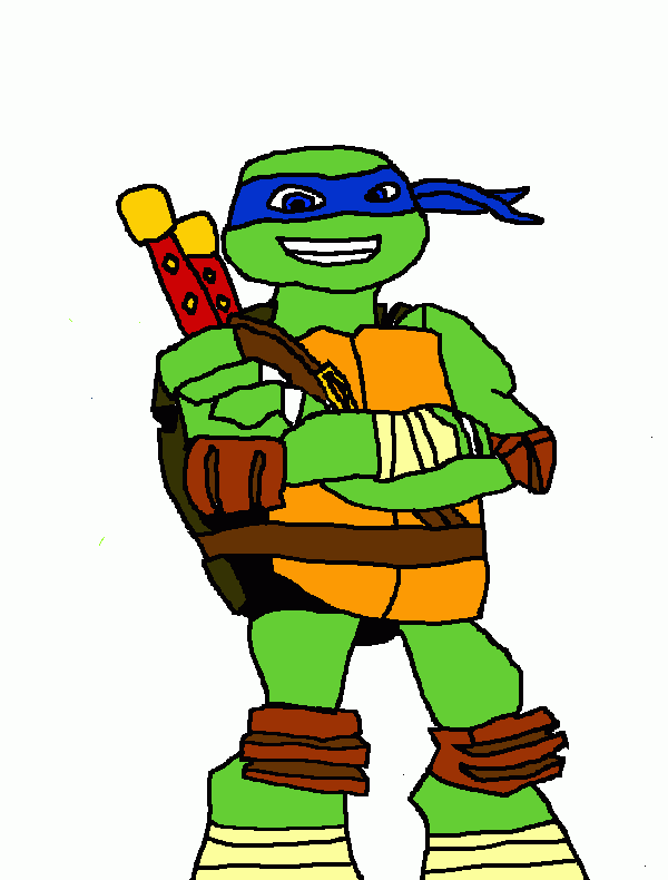 Leonardo tmnt coloring page printable leonardo tmnt