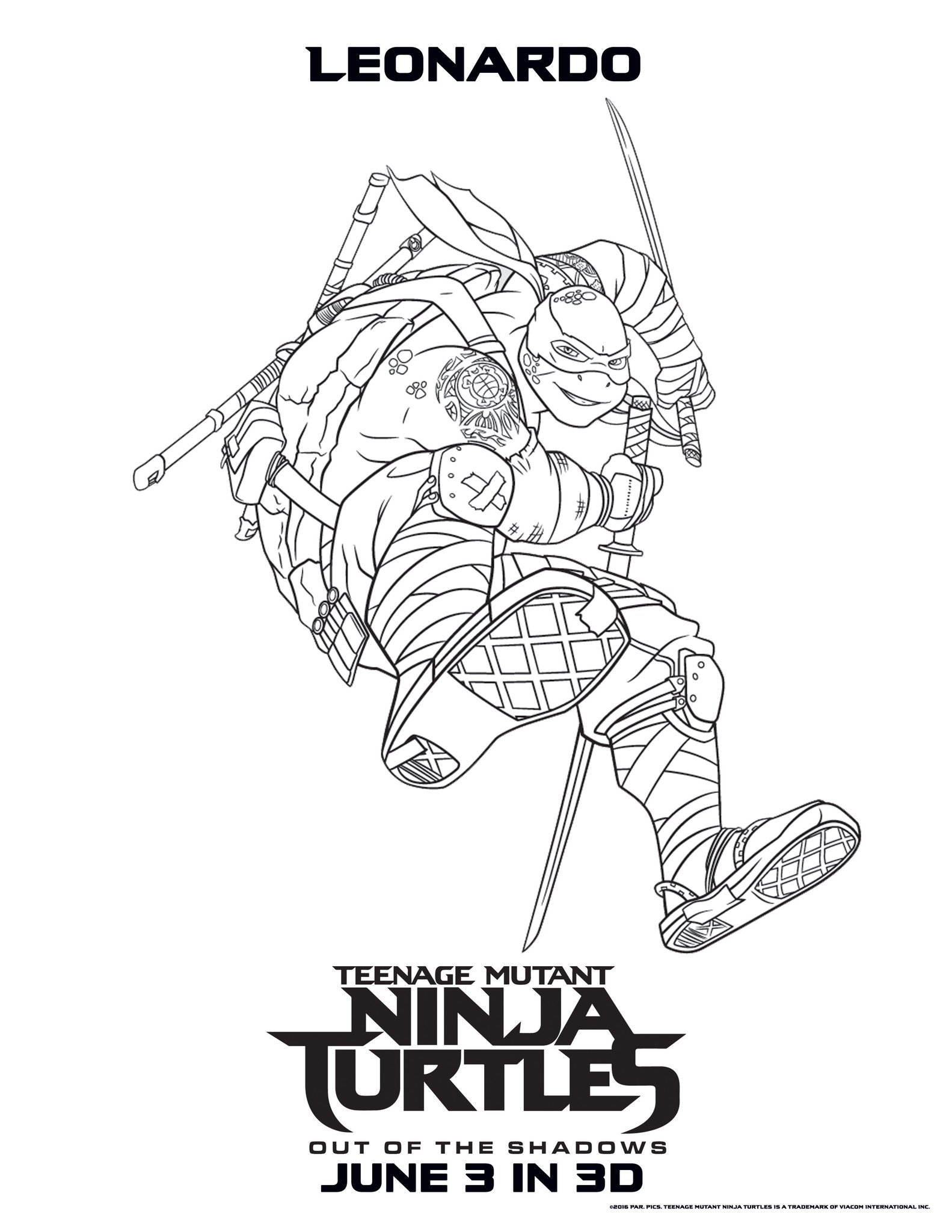 Teenage mutant ninja turtles coloring pages