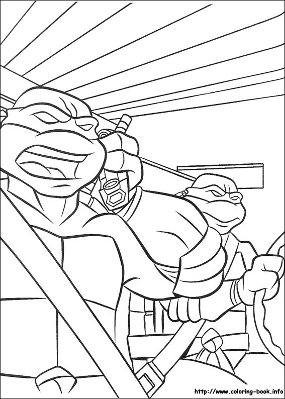 Teenage mutant ninja turtles coloring picture