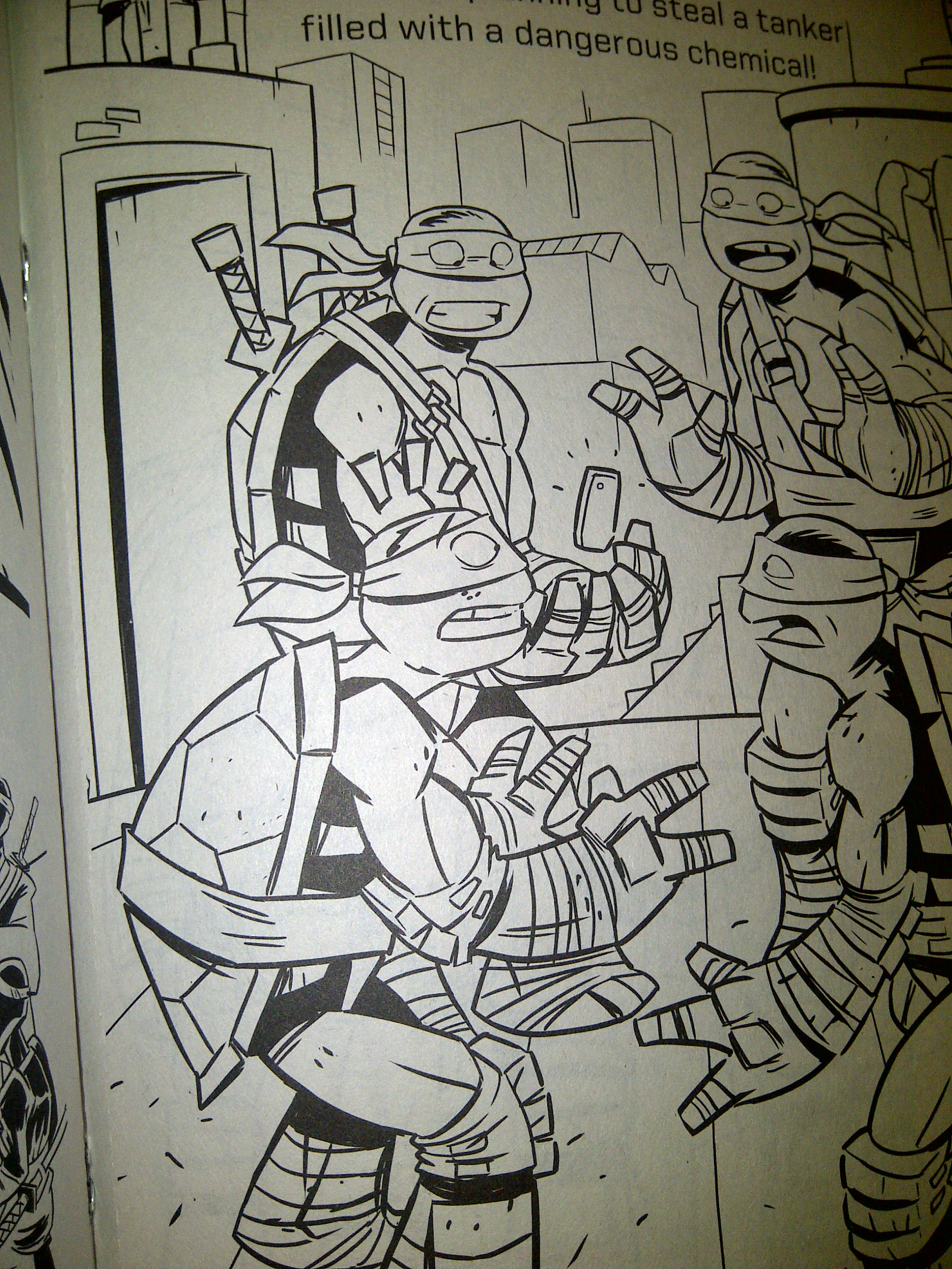 New teenage mutant ninja turtles coloring book in stores â