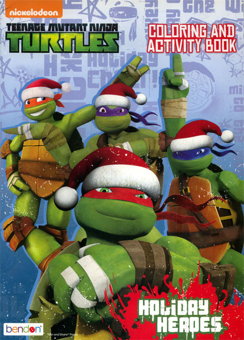 Teenage mutant ninja turtles rd holiday heroes coloring books at retro reprints