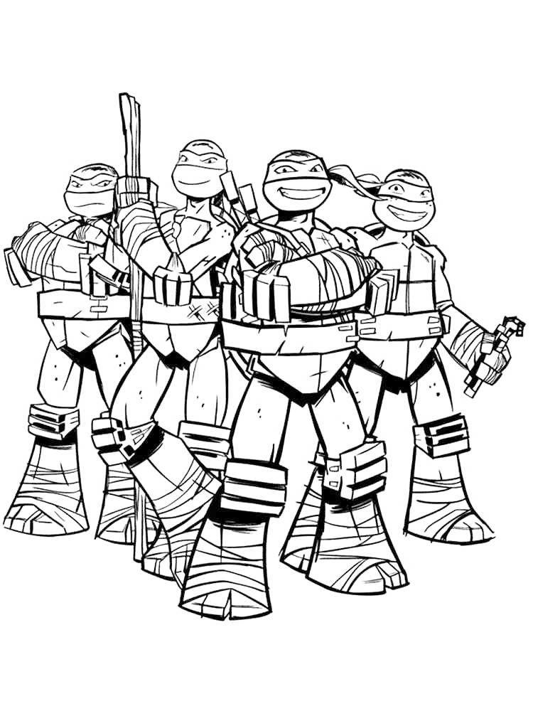 Teenage mutant ninja turtles coloring pages