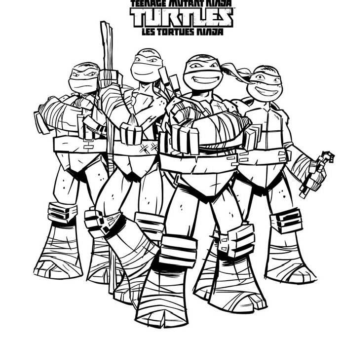 Ninja turtles superheroes â free printable coloring pages