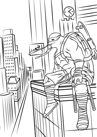 Teenage mutant ninja turtles coloring pages free coloring pages