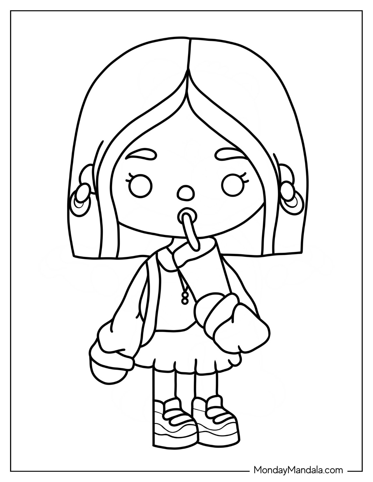 Toca boca coloring pages free pdf printables