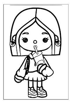 Immerse in creative play with printable toca boca coloring pages for kids p