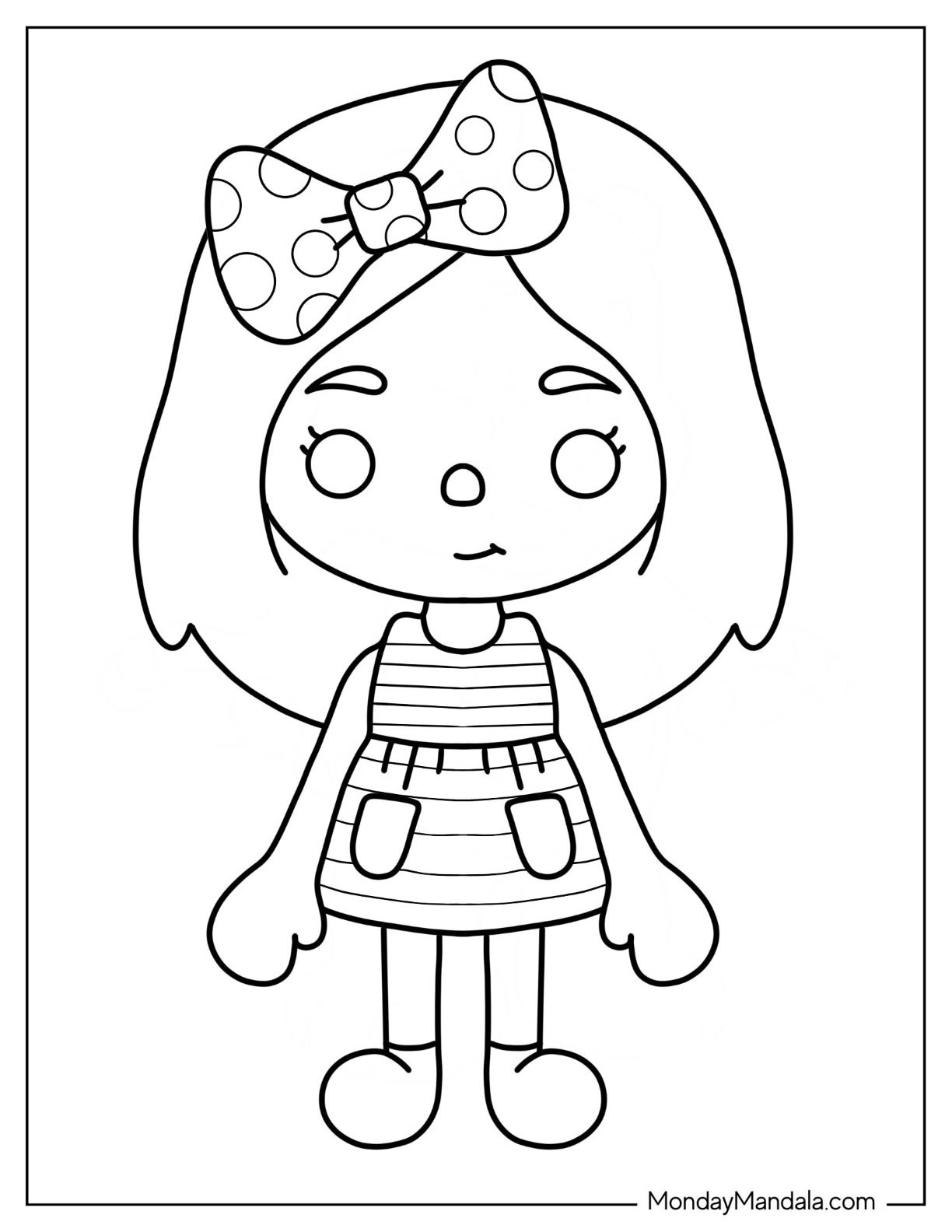 Toca boca coloring pages free pdf printables