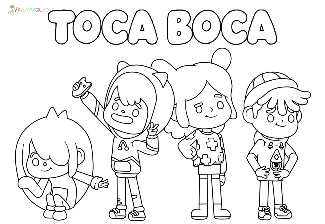 Toca boca coloring pages