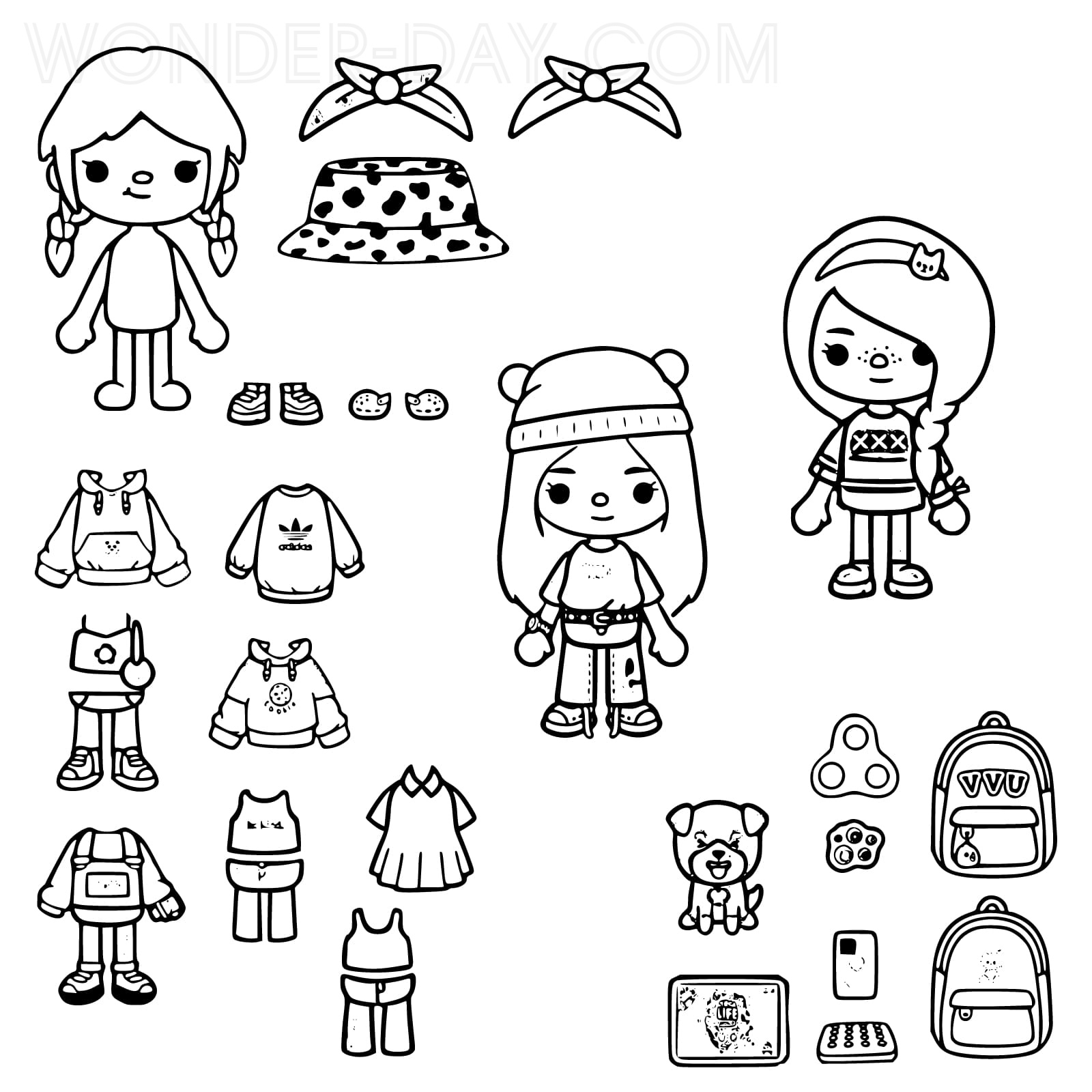 Toca boca coloring pages