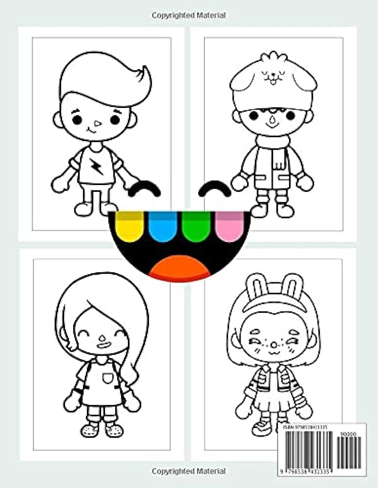 Toca boca coloring book a great book for fans of toca boca to color relax and have more fun matsumoto taro libri