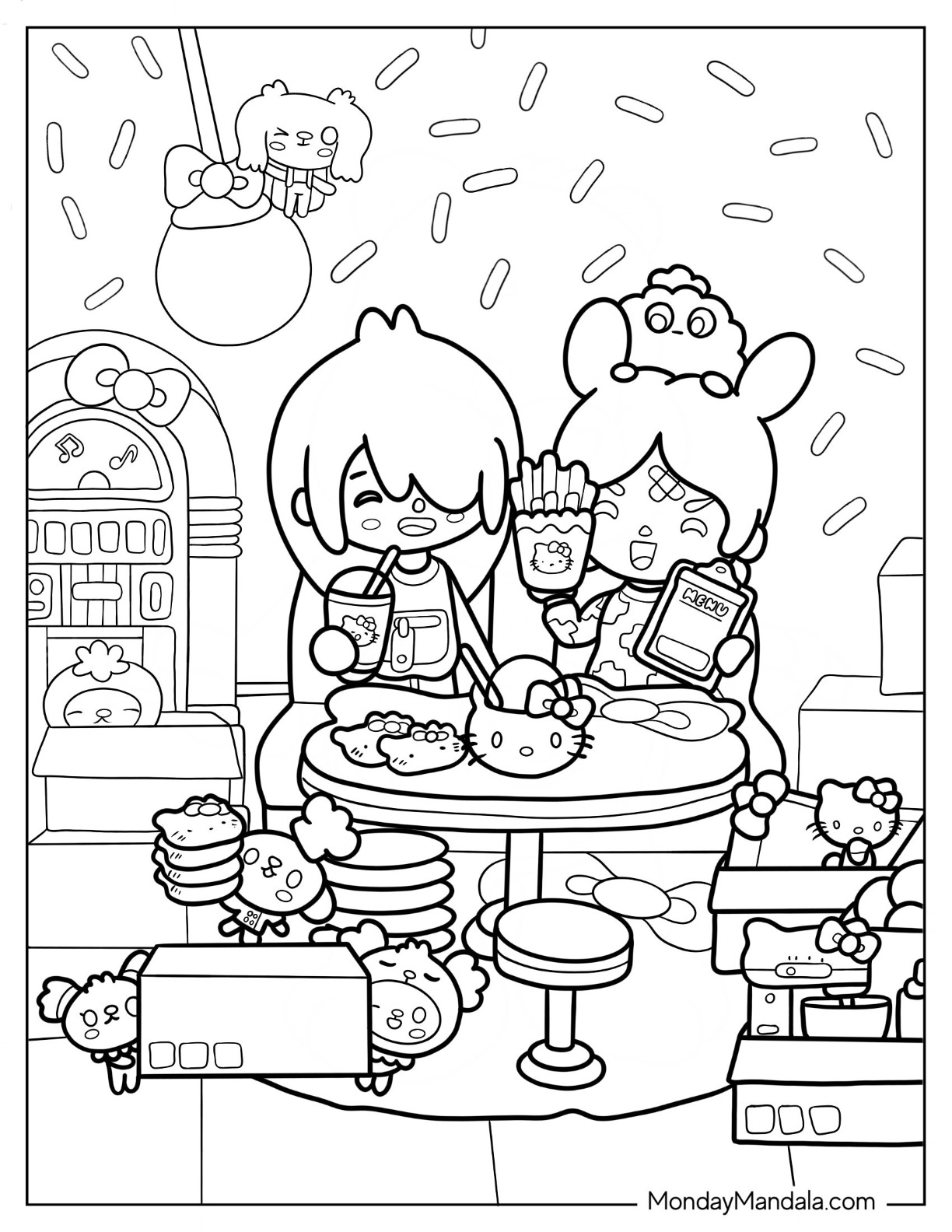 Toca boca coloring pages free pdf printables