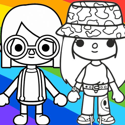 Toca boca coloring game