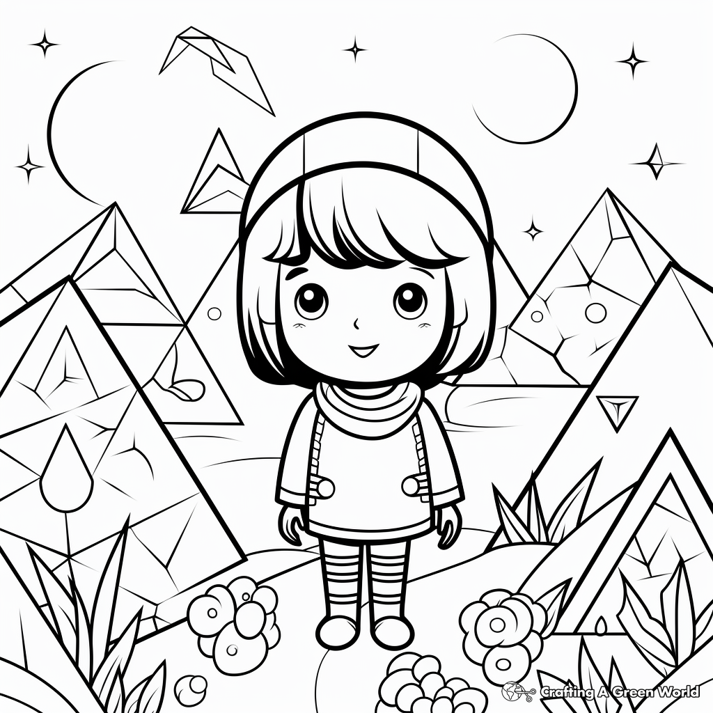 Geometric coloring pages