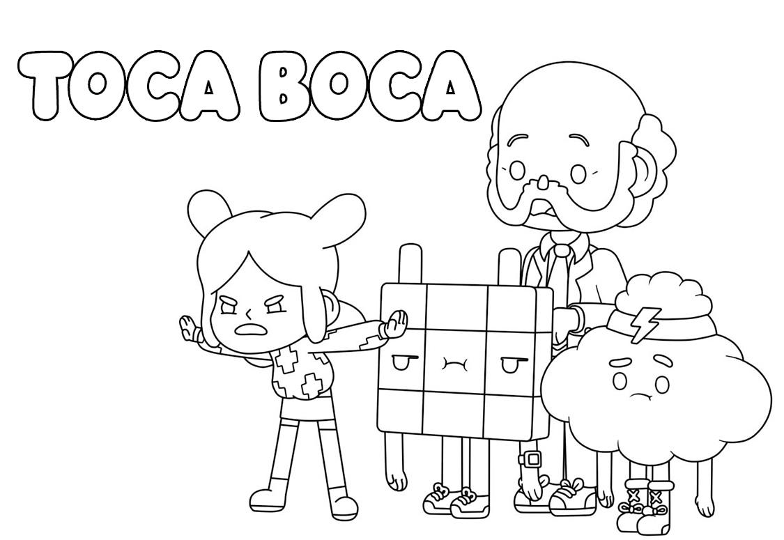 Toca boca coloring pages girl