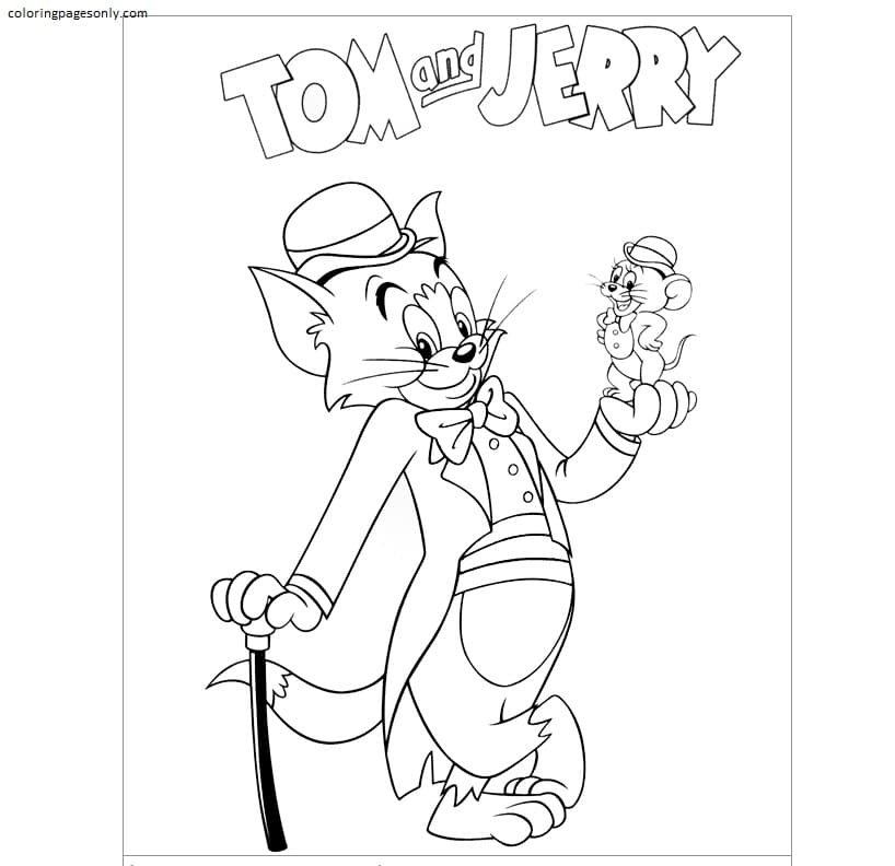 Tom and jerry coloring pages printable for free download