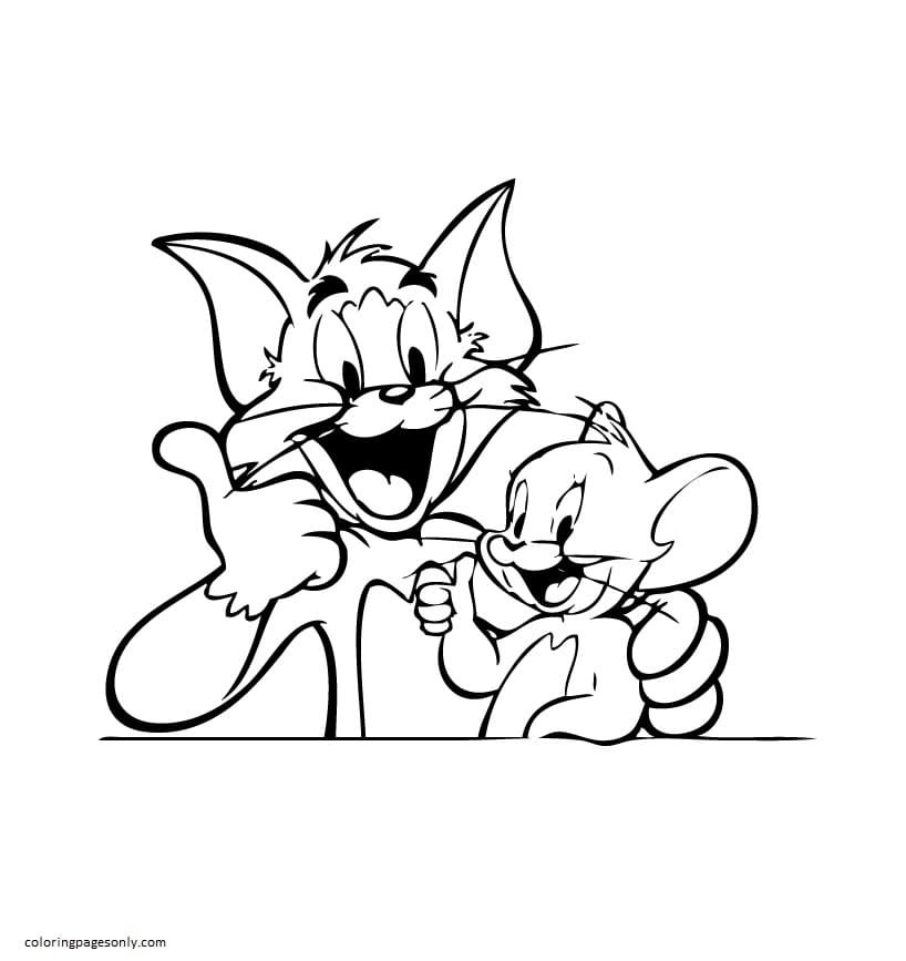 Tom and jerry coloring pages printable for free download